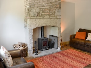 Delightful living room with cosy wood burner | Melandra, Belford, near Alnwick