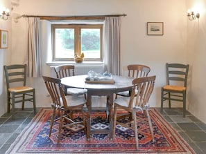 Stylish dining area | The Shippon, St Gennys, Bude