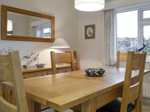 Stylish dining area | Craigneish Bungalow, Trearddur Bay, near Holyhead