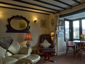 Cosy beamed living/dining room | Bridge Cottage, Watchet