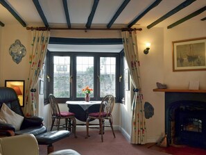 Cosy beamed living/dining room | Bridge Cottage, Watchet