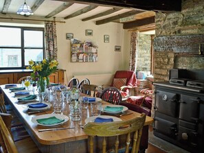 Dining Area full of character | Trowley Farmhouse, near Painscastle, Hay-on-Wye
