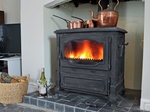 Cosy fire place | The Cider Barn, Combe, near Presteigne