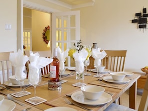 Convenient dining area | Cedar Lodge - Rousland Cottages, Linlithgow