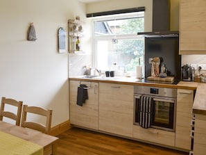 Well-equipped fitted kitchen | 1¾ Denwick View, Alnwick
