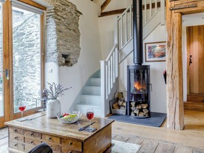 Living area | The Threshing Barn - Higher Patchole Barns, Patchole, near Barnstaple