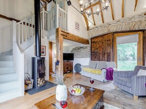 Living area | The Threshing Barn - Higher Patchole Barns, Patchole, near Barnstaple