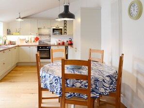 Light and airy kitchen/dining area | The Byre - Rispond Lodge Estate, Rispond, near Durness