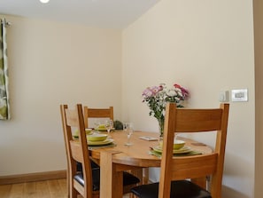 Dining area | River Cottage - Mill Farm Holiday Cottages, Heyope, near Knighton