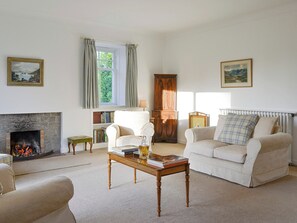 Tastefully decorated living room | The Coach House, Alford