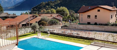 The pool as viewed from the balcony here at "Lenno Spese"