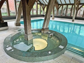 Swimming pool | Groom’s Cottage - Brankley Farm Cottages, Dunstall Cross, near Barton-under-Needwood