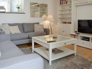 Comfy seating area in living room | The Old Smithy, Penelewey, near Truro