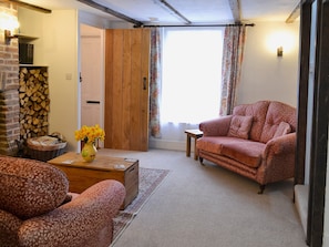 Comfortable living room with wood burner | The Cottage, Broadstairs