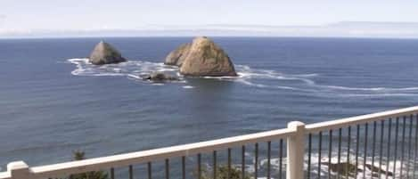 Three Arch Rocks, view from deck