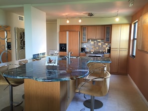 Kitchen/Dining area with high grade granite counter