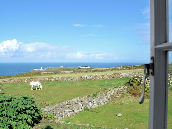 View from bedroom | Bowjy Coth, Lower Boscaswell, Pendeen