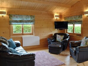 Delightful log cabin living space | Ty Pren, Dyffryn Ardudwy, near Barmouth