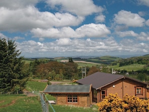 Bracken Log Cabin with summer house and hot tub | Bracken Log Cabin, Glenfarg