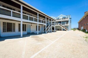 Dune Cottage Building (on left) and Dune House building (straight back)