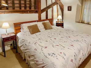 Bedroom 2 configurable as superking plus single or 3 single beds. | Oddwell Cottage, Brompton Ralph, near Wiveliscombe