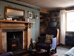 Wonderful living room woodburner | Crovie, Crovie, Gardenstown