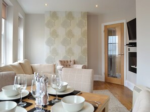 Living room/dining room | Cliff Railway Apartment, Aberystwyth