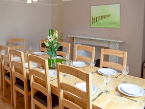 Well presented dining room | Esk View - Captains Row, Whitby