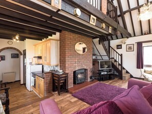 Beamed living room | Sky Lark, Weybourne