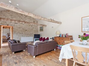 Living room with dining area | Old Milking Parlour, Osmington, near Weymouth