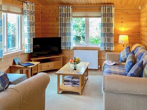 Cosy and comfortable living area | Wheal Metal Lodge, Poldown, near Helston