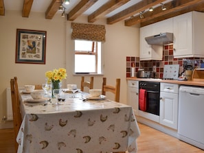 Kitchen with dining area | Brampton Hill Farm Cottage, Wormbridge