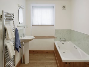 Bathroom with bath and separate shower cubicle | The Bridles - Ash Farm Barns, North Willingham, near Market Rasen