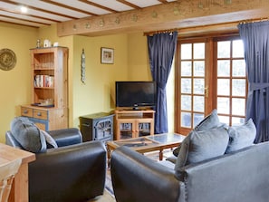 Characterful open-plan living space | The Coach House at Old Vicarage Cottage, Betws-yn-Rhos, near Abergele