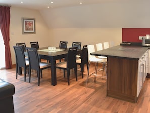 Open plan living/dining room/kitchen | Inzievar - Lime Tree Cottage, Oakley, nr. Dunfermline