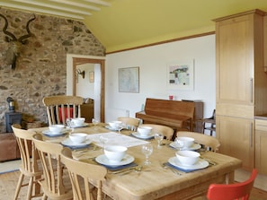 Spacious dining area | Hume Orchard Steading, Hume, near Kelso