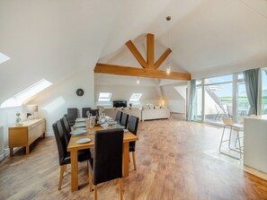 Open plan living space | The Penthouse, Morfa Nefyn