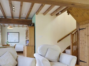 Exposed wood beams throughout the living areas | Cass Lodge, near Easingwold