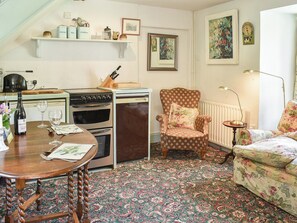 Quirky open plan living area | Cerne Abbey Cottage, Cerne Abbas