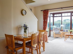 Delightful dining area close to the conservatory | Bramble Cottage, Meigle