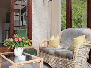 Furnished conservatory | Foresters Cottage, Tarbat, Invergordon