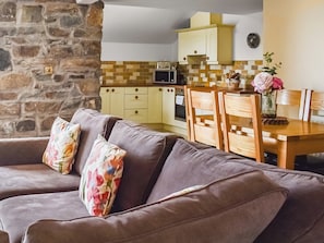 Convenient open-plan living space | Beudy Hen - Beudy Hen and Ysgubor, Llanfair, near Harlech