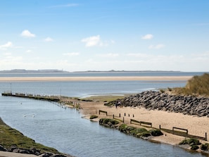 View of the Cumbrian Coastal Wayfrom the balcony  | Cockleshell Cottage, Haverigg, near Millom