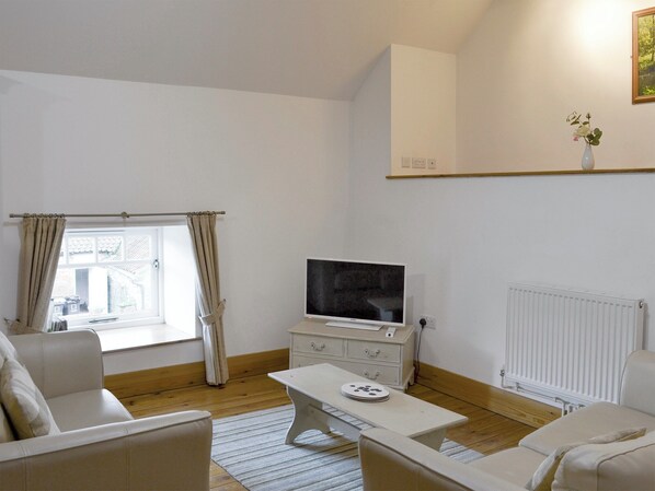 Cosy living area of open-plan living space | Ash Farm Barns- The Loft - Ash Farm Barns, North Willingham, near Market Rasen