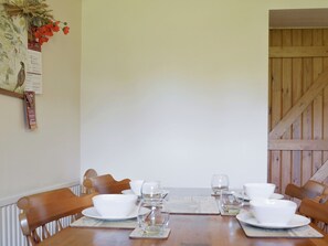 Convenient dining area within kitchen | Holly Bank, Crich