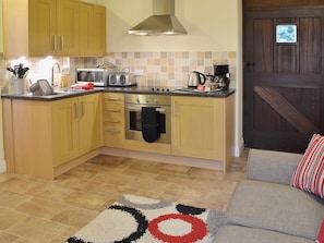 Open plan living/dining room/kitchen | The Stable - Decoy Farm Holiday Cottages, High Halstow, near Rochester