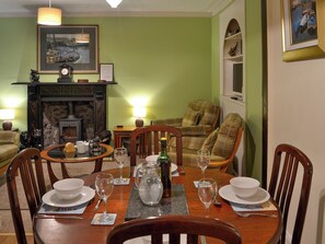 Stylish dining area | Boatman&rsquo;s Cottage, Portessie, near Buckie
