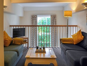 Living room on a mezzanine floor | County House Apartment, York