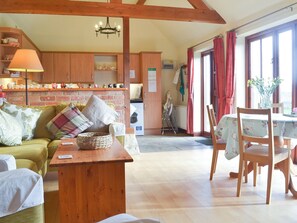 Open plan living area with fantastic views over the countryside | Hog Pits - The Farm, East Tytherton, Chippenham