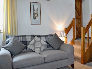Cosy open plan living space | Honeysuckle Cottage, Nercwys near Mold